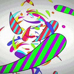 Color Changing Trippy Motion Design GIF