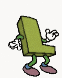 Color Green Letter L GIF