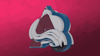Colorado Avalanche Logo On Pink GIF