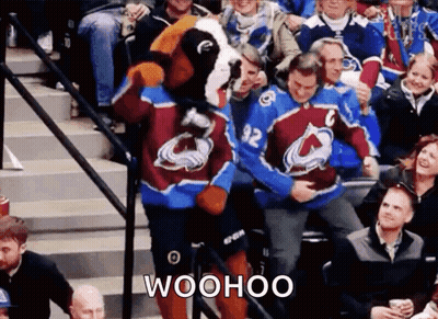 Colorado Avalanche Mascot Dancing GIF