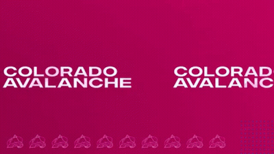 Colorado Avalanche Text On Pink Background GIF