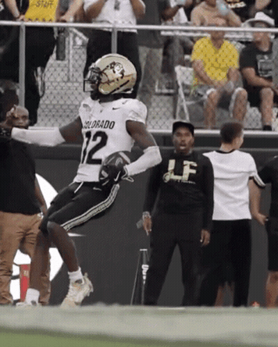 Colorado Football Player Jumping In Air GIF