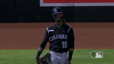 Colorado Rockies Baseball Player Standing On Field GIF