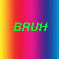 Colored Bruh Text Animation