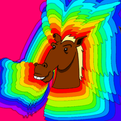 Colored Flashing Lights Mane GIF