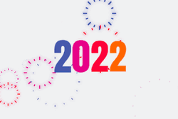 Colorful 2022 Fireworks GIF