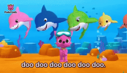 Colorful Baby Shark GIF
