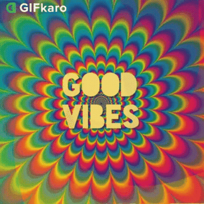 Colorful Background Good Vibes GIF