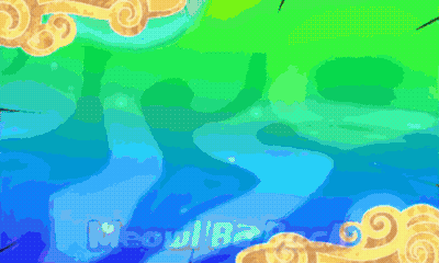 Colorful Background Saying Meowl Be Back GIF