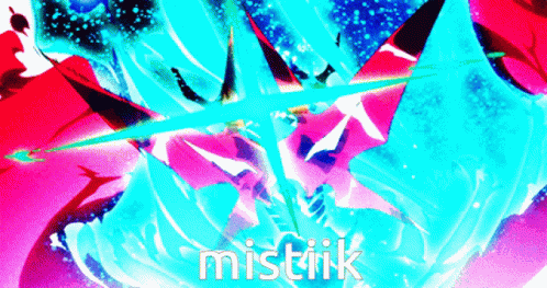 Colorful Background Saying Mistik GIF