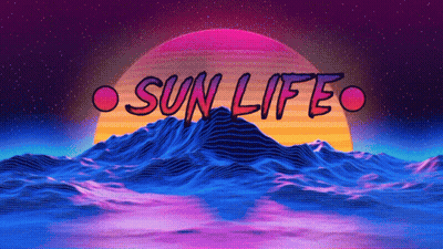 Colorful Background With Sun Life GIF