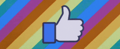Colorful Background With Thumbs Up Sign GIF