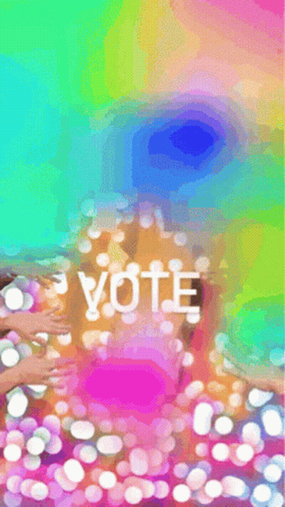 Colorful Background With Vote GIF