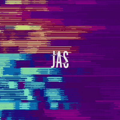 Colorful Background With White Word Jas GIF