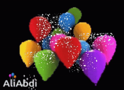 Colorful Balloons Aliabdi GIF