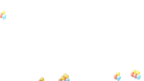 Colorful Balloons Flying In Air Sticker