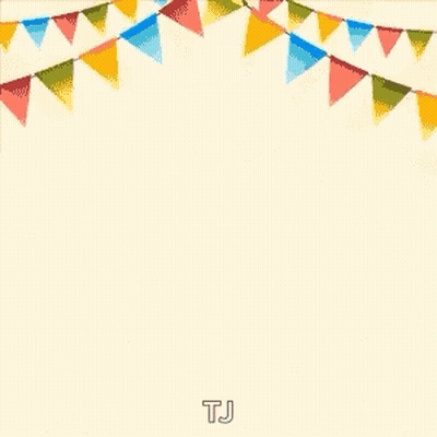 Colorful Balloons Flying With Flags GIF