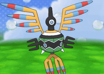 Colorful Bird With Letter E GIF