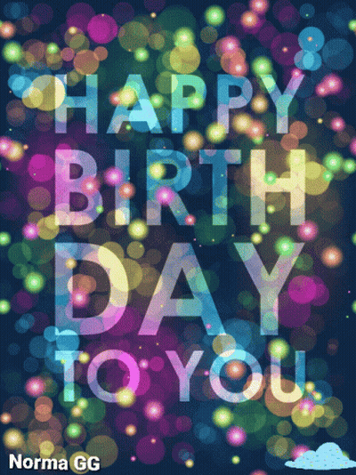 Colorful Birthday Card For Norma GIF