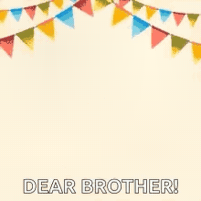 Colorful Birthday Greeting For Brother Alex GIF