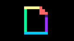 Colorful Blowing Art Logo  GIF