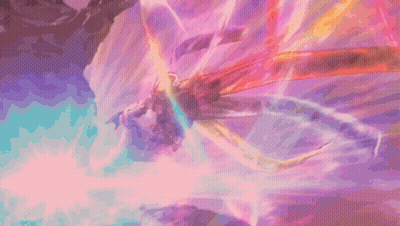 Colorful Butterfly Painting Purple Background GIF