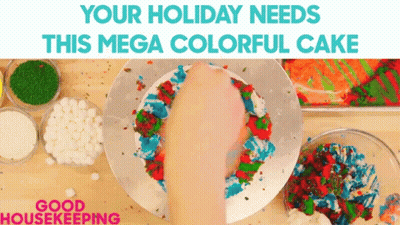 Colorful Cake Saying Your Holiday Needs This GIF