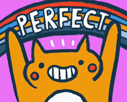 Colorful Cat Perfection GIF