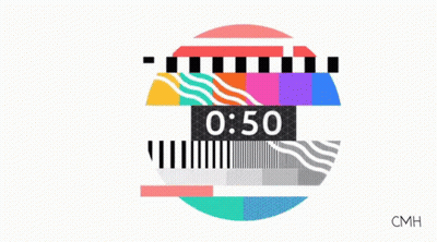 Colorful Circle Clock Saying 0 49 GIF