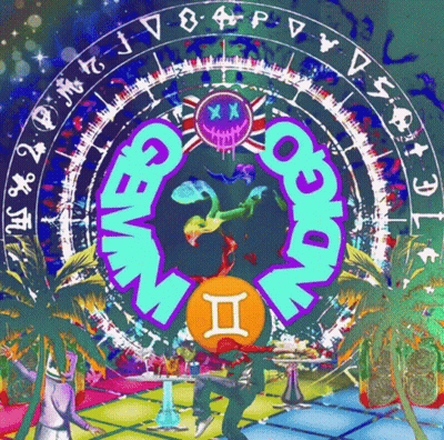 Colorful Circle With Letter II GIF