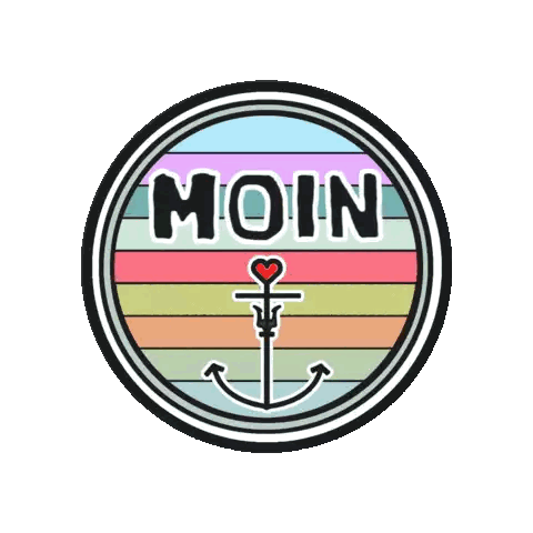 Colorful Circle With Moin Sticker