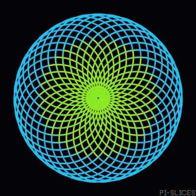 Colorful Circle With Pi-Slices GIF
