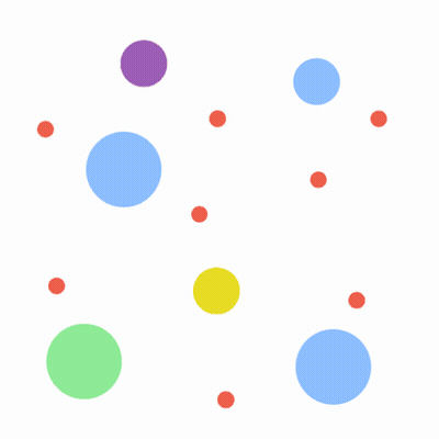 Colorful Circles With Red GIF
