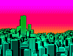 Colorful City Pixel Art
