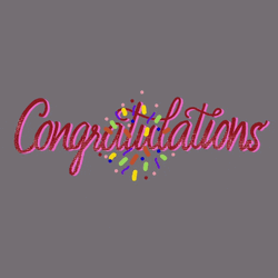 Colorful Confetti Well Done Congratulations GIF