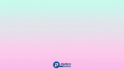 Colorful Cubes Floating Blockchain GIF
