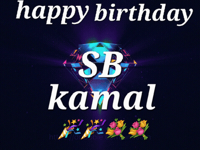 Colorful Diamond Birthday Card For Sb Kamal GIF