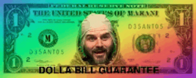 Colorful Dollar Bill Animation GIF