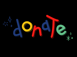 Colorful Donation Text GIF