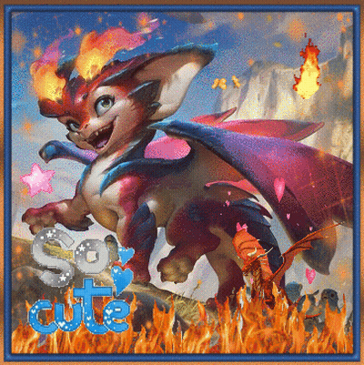 Colorful Dragon So Cute GIF