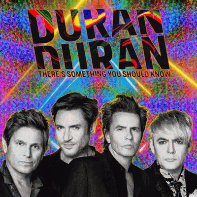 Colorful Duran Duran Poster With Four Men GIF