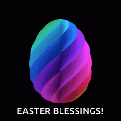 Colorful Easter Egg Good Morning Happy Easter GIF