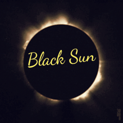Colorful Eclipse With Blackk & Swan GIF