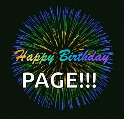 Colorful Firework Display Happy Birthday Page GIF