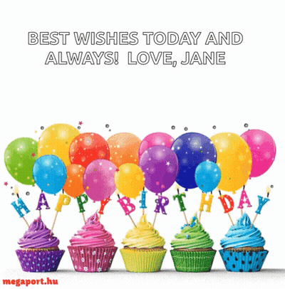 Colorful Fireworks Display Happy Birthday Ellie GIF