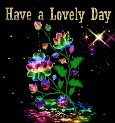 Colorful Flower Have A Lovely Day GIF