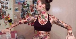 Colorful Full Tattoo GIF