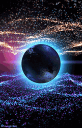 Colorful Galaxy And Planet Wallpaper GIF