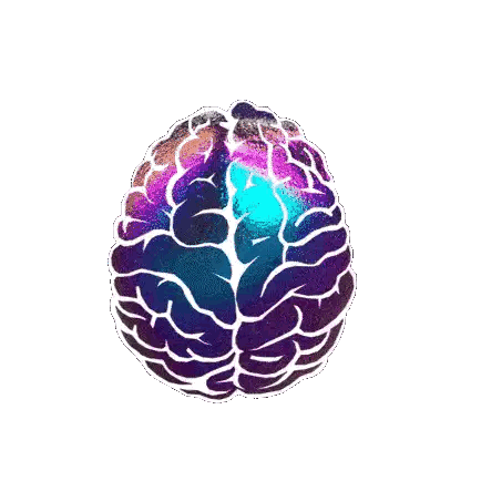 Colorful Galaxy Brain Sticker