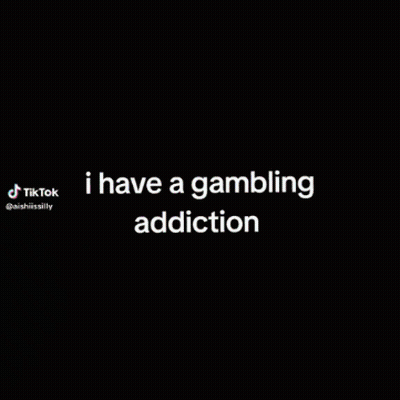 Colorful Galaxy Saying I Have A Gambling Addiction GIF